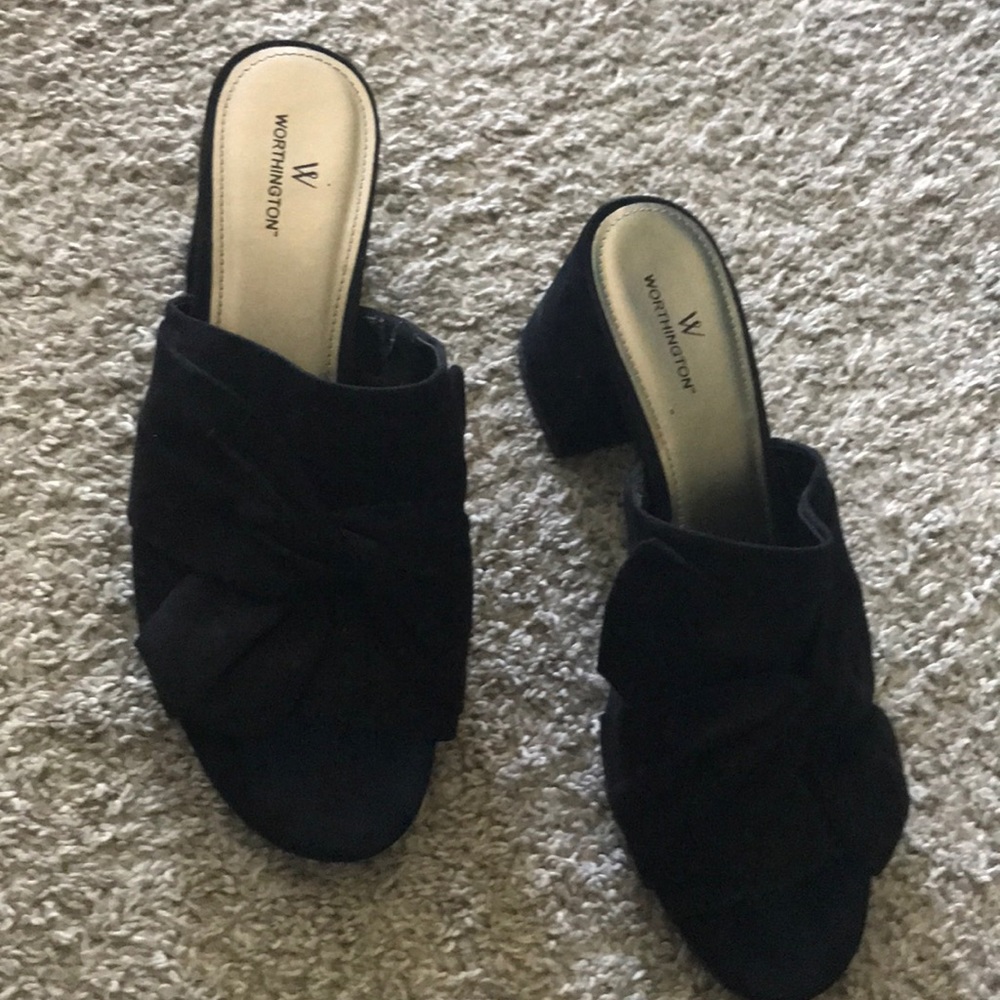 Black slip in shoe